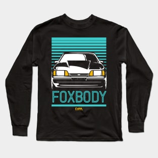 Foxbody Ford Mustang Notch Retro Long Sleeve T-Shirt